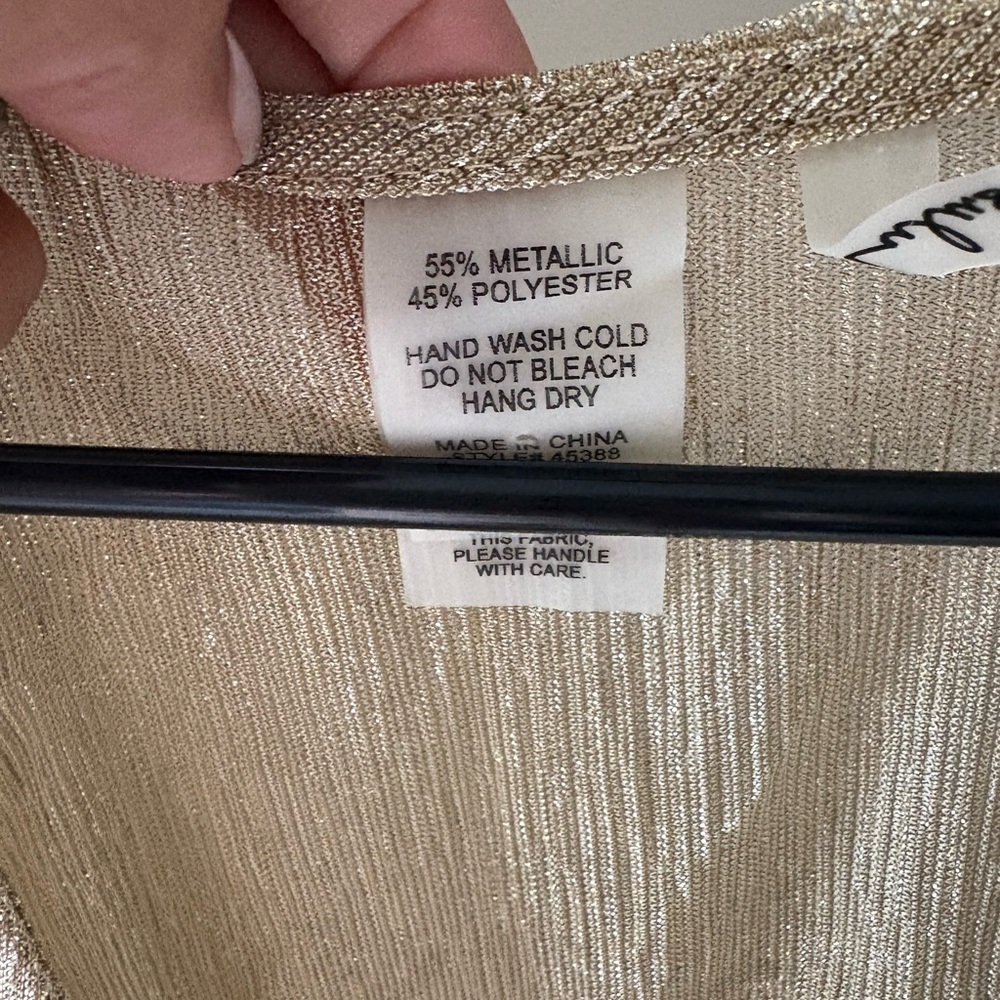 Lulu's Radiant Gold Dress Swim Cover Up - Picture 3 of 4